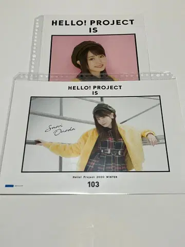 [ 오노다 사오리 2종 ] 하로프로 2020 겨울 핀포스