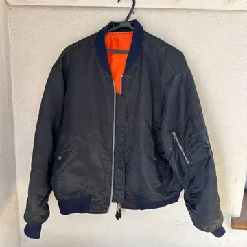 ALPHA MA-1 자켓 네이비 구제 의류