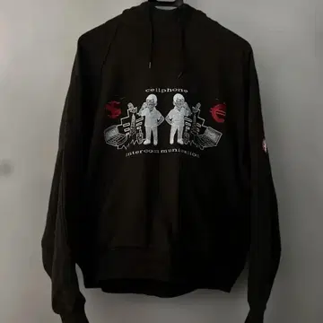 C.E 자수 블랙 후드티 L 사이즈