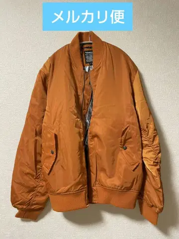 워크맨 안감 알루미늄 MA-1 타입 점퍼 L 사이즈 테라코타