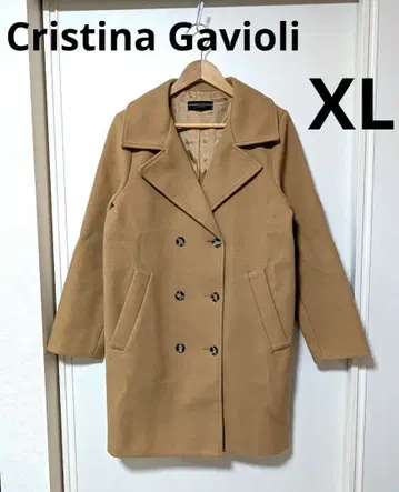 크리스티나 가비올리 이탈리아제 피 코트 롱 코트 브라운