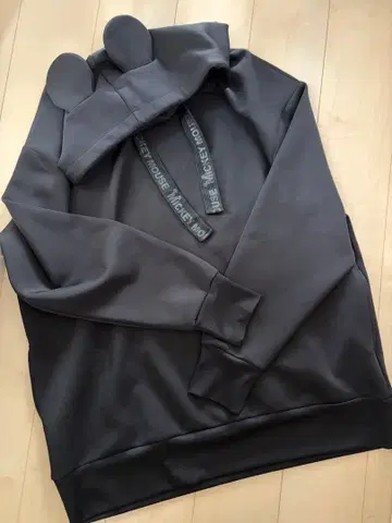 도쿄 디즈니 리조트 미키 귀 포함 후드티 L 사이즈 블랙