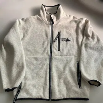 FIRST DOWN 플리스 자켓 M 사이즈 화이트 남성용