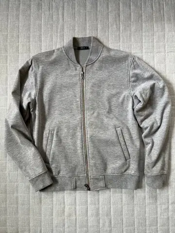 COMME CA ISM 그레이 집업 점퍼 블루종 M