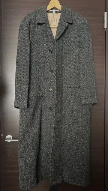 PERRY ELLIS 헤링본 초 롱 체스터 코트 TOMFORD