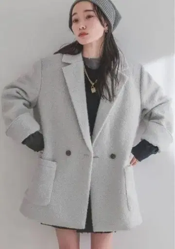 지나시스 컬리 부클레 W 자켓