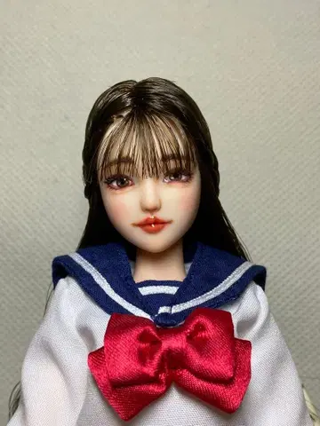 오비츠 27 커스텀 인형 헤드 다크 브라운