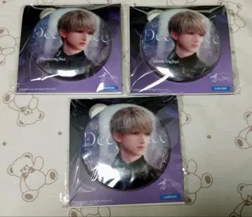 세이야 중국 한정판 로손 콜라보 캔뱃지 3개