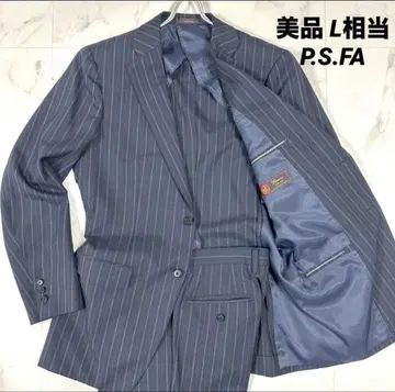 [새상품급] P.S.FA 레쏘나 수트 셋업 스트라이프 L 상당