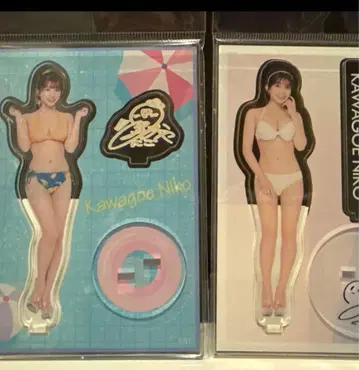 fanza shop 한정판 카와고에 니코 아크릴 스탠드 2점 세트