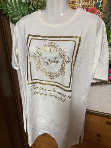 Rady 골드 프린트 T셔츠 미사용