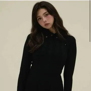 ANDMARY Roxy turtle knit tops Black