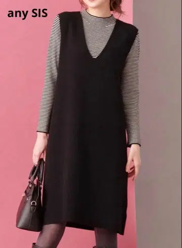 [ any SIS ] 오버롤 스커트 트윈 세트