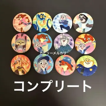 [컴플리트] 주토피아2 블라인드 복슬복슬 캔뱃지 전12종