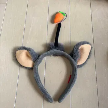 롯데월드 토끼 귀 머리띠 당근 포함