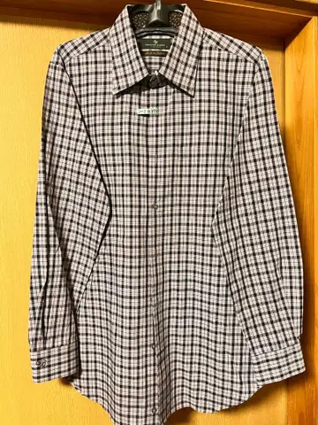 CHESTER BARRIE 체크 무늬 와이셔츠 L 사이즈 새상품급