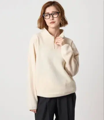 conte 플리스 지퍼 풀오버