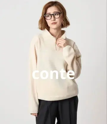 conte 플리스 지퍼 풀오버