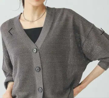 GLOBAL WORK 세탁 가능한 드라이 메쉬 가디건 레귤러