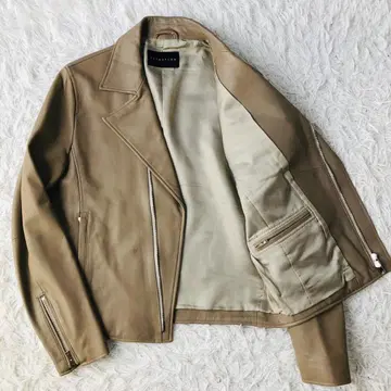 [레어] ESTNATION 더블 라이더스 양가죽 가죽 자켓 L