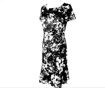 COUP DE CHANCE 쿠 드 샹스 꽃무늬 블랙 원피스