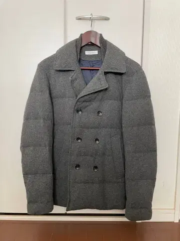 피코트 패딩 자켓 그레이