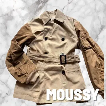 MOUSSY 트렌치코트 MA-1 디자인 미들 코트 새상품급
