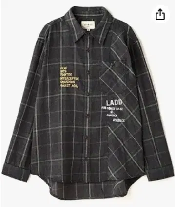 AVIREX CHEMICAL WASH CHECK SHIRT