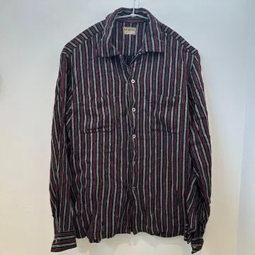 맥그리거 빨검 스트라이프 M 긴팔 셔츠 50s