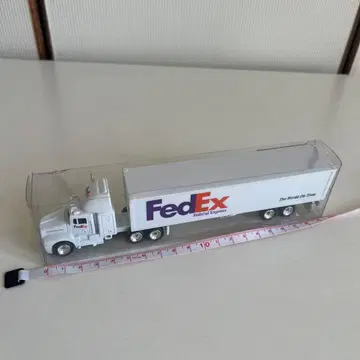 FedEx 트레일러 미니카 19cm 화이트 새상품급