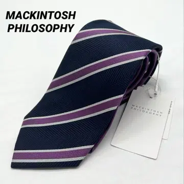 [ 미사용 새상품 (150) ] 매킨토시 리버서블 넥타이 스트라이프 패턴