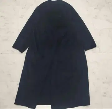 plage 플라주 해밀턴 노카라 코트 리버 롱 코트 네이비 38 M