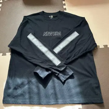 NEW ERA 뉴에라 블랙 롱T셔츠 남성용 XL