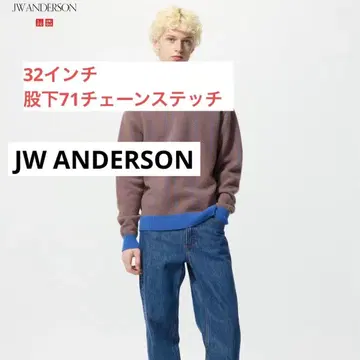 유니클로 JW ANDERSON 스트레이트 청바지 BLUE