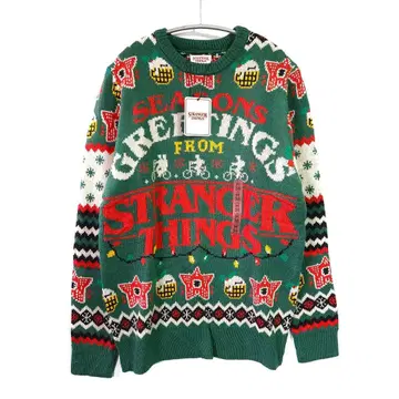 새상품 STRANGER THINGS 기묘한 이야기 스웨터