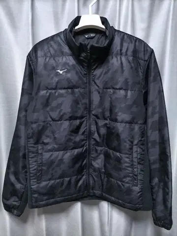 새상품급 미즈노 블레스서모 패딩 자켓 블랙 올 패턴