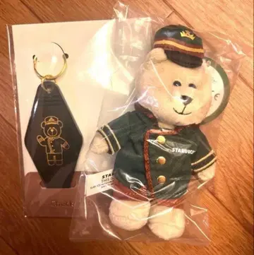 스타벅스 베어리스타 Mini 봉제 인형 베어리스타 패턴 키체인
