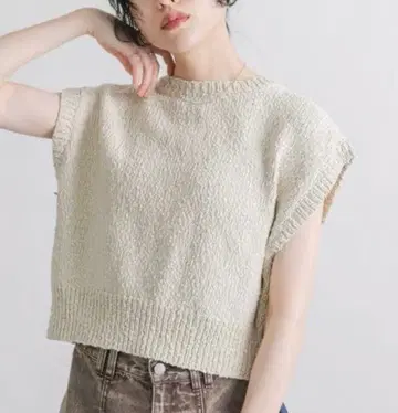 반값 이하 / KBF 부클레 니트 베스트 코튼 니트