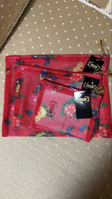 FELLER 메쉬 파우치 3세트