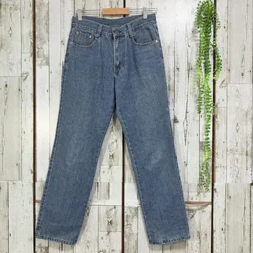 TJH AX 데님 청바지 스트레이트 블루 W30 엠보싱 가공