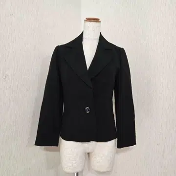 Marchen 울 100% 테일러드 자켓 블랙 (7) 깔끔한