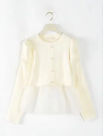 Anmille 오간자 페플럼 니트 안미르