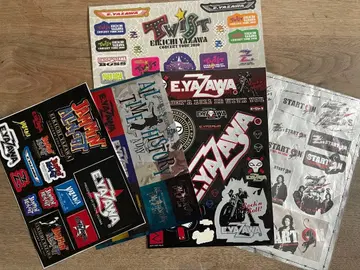 야자와 에이요시 스티커 씰 5매 세트 (하자 있음)