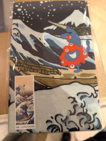[미사용 새상품] 미야쿠미야쿠 호쿠사이 수건 큰 파도
