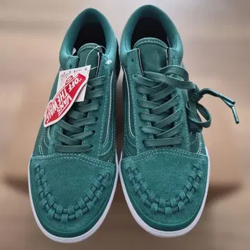 VANS 그린 스니커즈 스웨이드