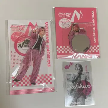 사쿠마 다이스케 ON 아크릴 스탠드 거울 스티커 클리어 스티커