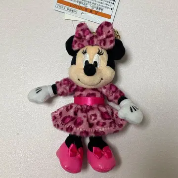 디즈니 리조트 봉제 인형 참 레오파드 무늬 미니 핑크