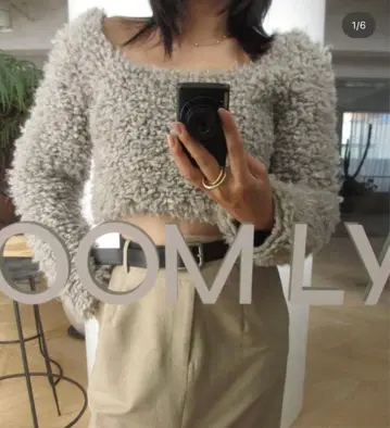 SeaRoomlynn Poodle 2way 숏 니트