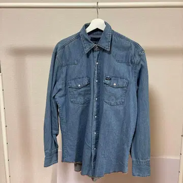 Wrangler 데님 셔츠 긴팔 M
