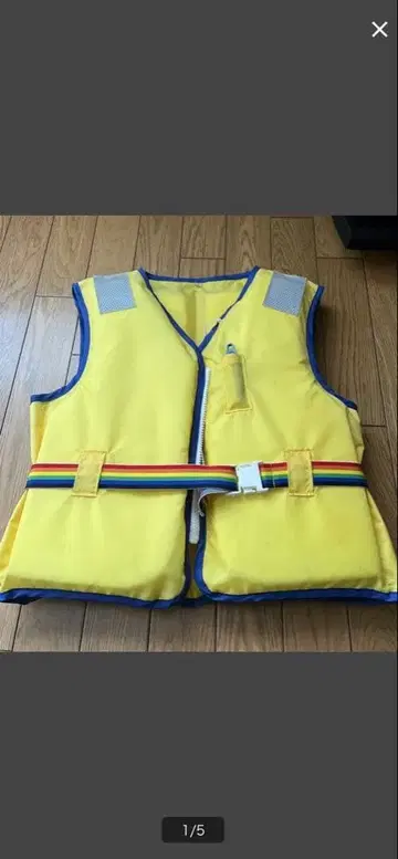 소형 선박용 고정식 벚꽃 마크 구명 조끼 구명복 M 사이즈